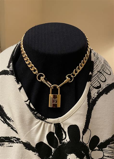 louis vuitton lock choker|louis vuitton designer necklace.